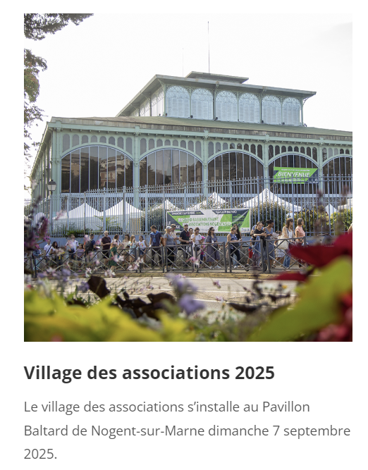 journee des association pavillon baltard 2eme compagnie d'er de nogent sur marne